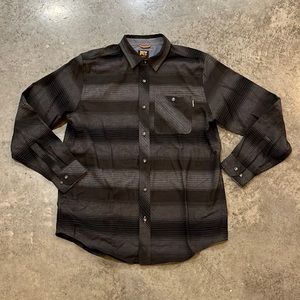 ✨ Timberland PRO Woodfort Mid Weight Flannel Work Shirt - Kittery Stripe Black